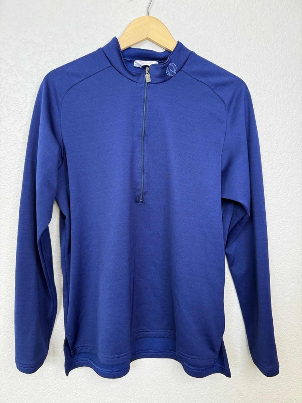 Pearl Izumi Quarter- Zip Pullover Top Cold Weather Royal Blue size Large
